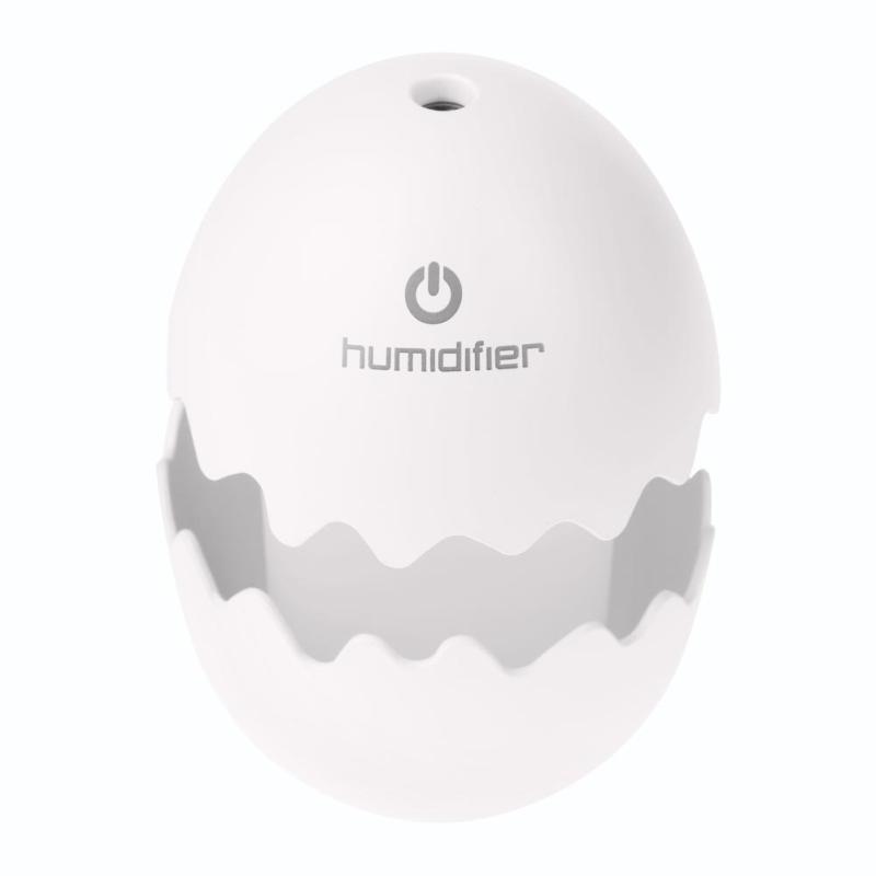Mini USB Egg Ultrasonic Humidifier LED Night Light for Home Office
(White) - intl Singapore