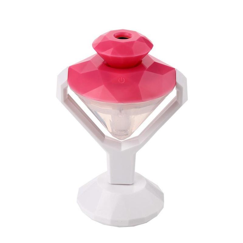 Mini USB Humidifier Car Home Diamond Air Diffuser Purifier Night
Light(Pink) - intl Singapore