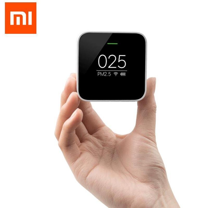 Original Xiaomi PM 2.5 Air Detector Portable OLED screen Wifi 2.4GHZ Use With Air Purifier Air Quality Monitoring - intl Singapore