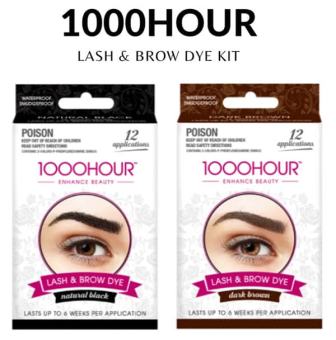 Thuốc Nhuộm Lông Mày Và Mi 1000 Hour Eyelash & Brow Dye Kit 2 Màu Đen - Nâu