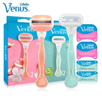 Gillette Venus Extra Smooth Women Razor Blade Lubricating Soap Protects Sensitive Skin Safe Shaving Razor Against Irritation