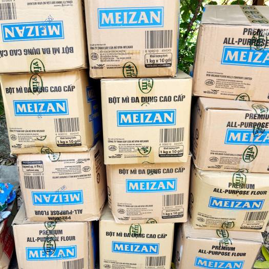 Sỉ 1 thùng bột mì meizan, 10 gói bột mì meizan 1kg