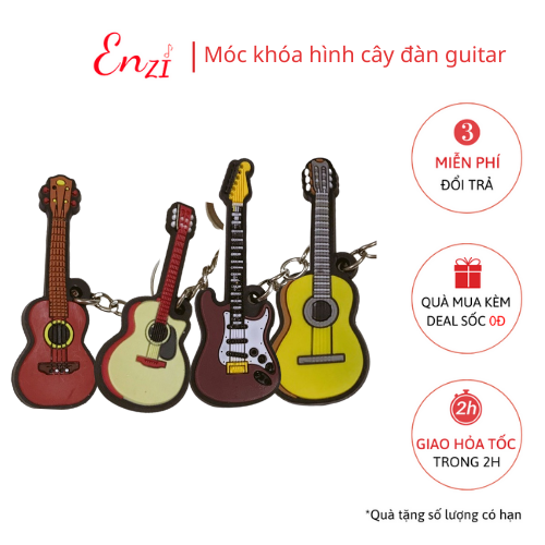 Móc chìa khoá hình cây đàn guitar giá rẻ
