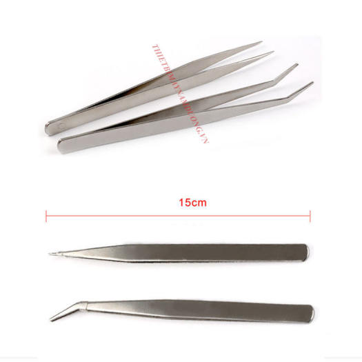 Nhíp gắp chỉ thẳng nhíp gắp linh kiện nhip kẹp dàì 15 cm