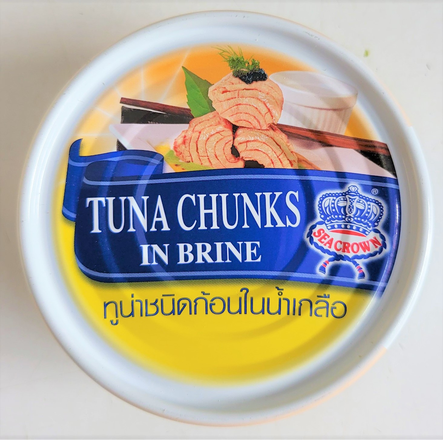 Cá ngừ ngâm nước muối sea crown tuna chunks in brine