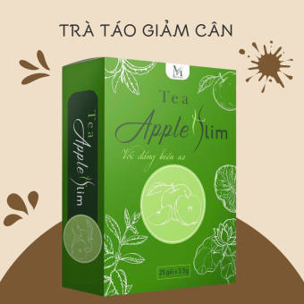 2 HỘP Trà Táo Giảm Cân Túi Lọc Tea Apple Slim Tăng Cường Chuyển Hoá Chất Béo (Hộp 25 gói)