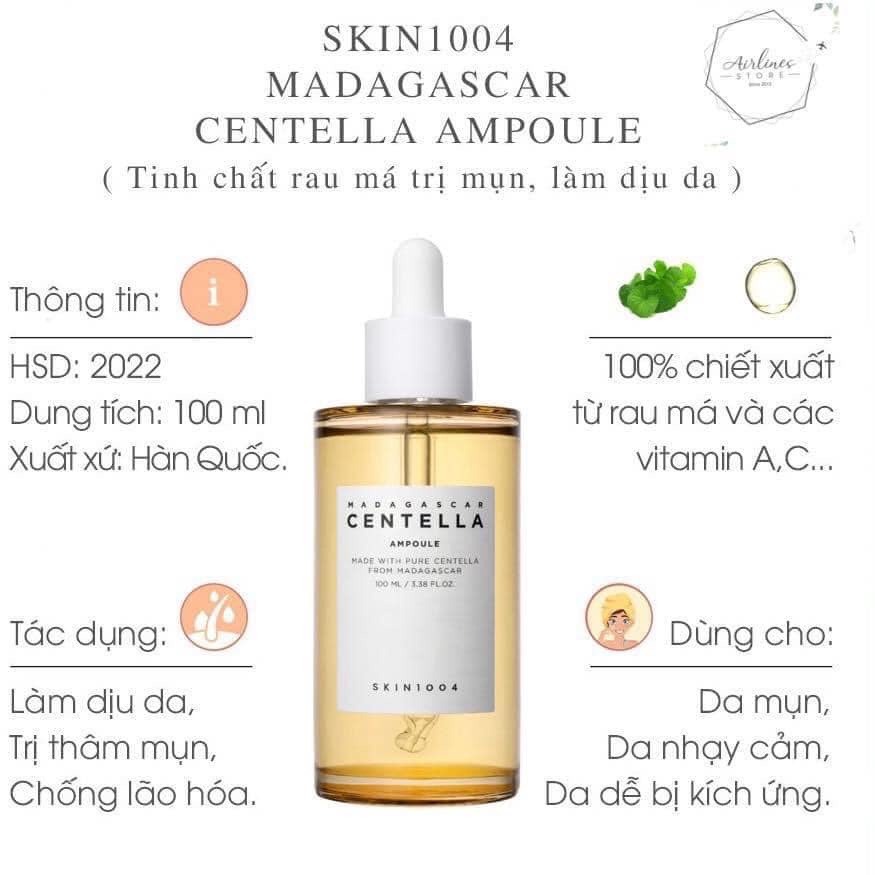 Serum  Rau Má Dưỡng trắng giảm mụn thâm cấp ẩm phục hồi da