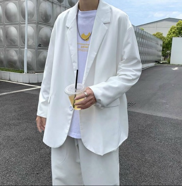 Áo blazer nam form rộng dày tay Hàn Quốc 2 lớp phong cách vest thanh lịch đi học đi làm phối cùng quần âu, sơ mi BZ01