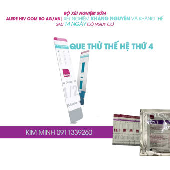 Bộ test HIV 14 ngày Alere HIV COMBO ag/ab (bộ xét nghiệm Alere combo)
