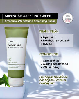 Sữa rửa mặt ngải cứu Bring Green Artemisia PH Cleasing Foam