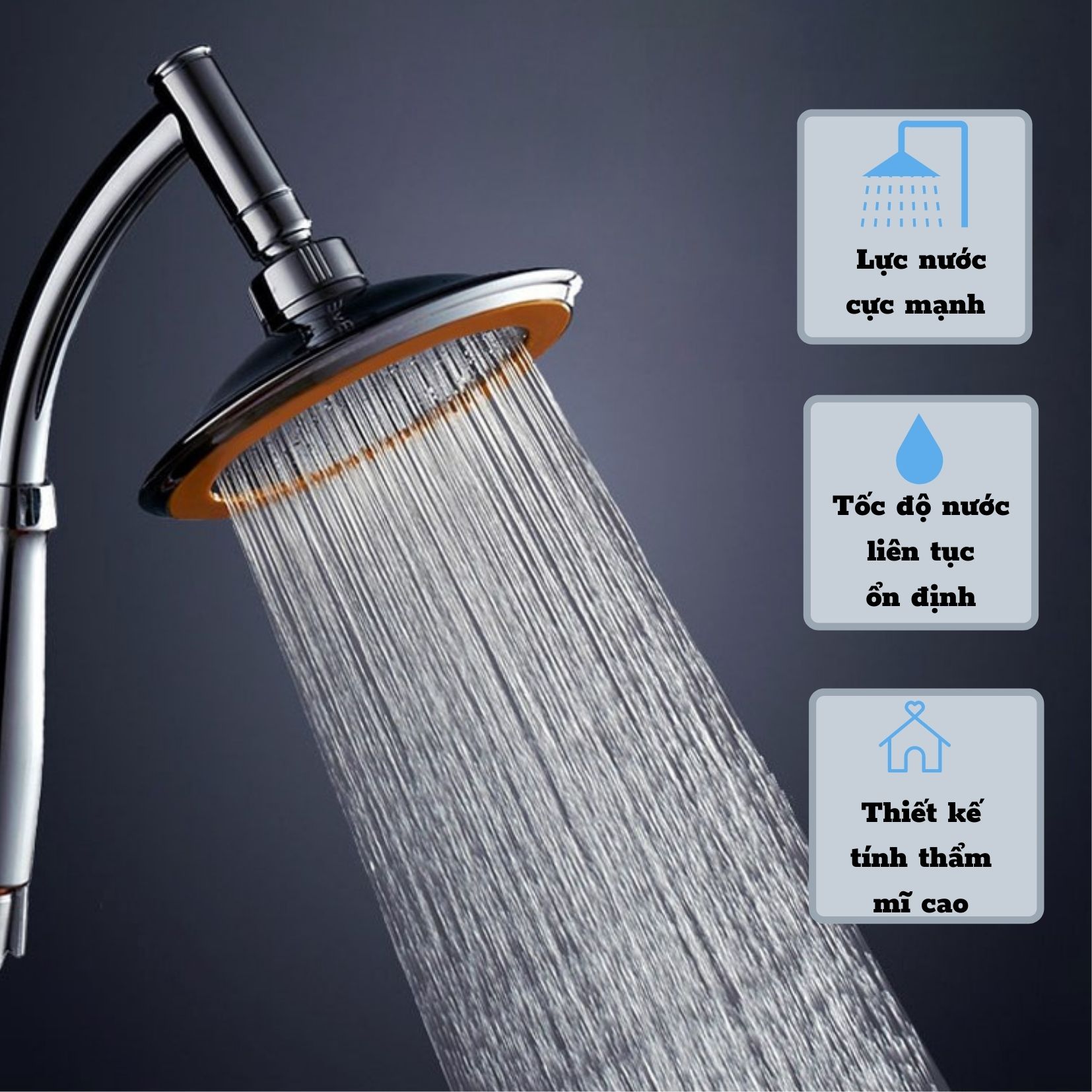 Vòi sen nóng lạnh vòi hoa sen tăng áp vòi sen tăng áp hợp kim inox lk-2015 cao cấp áp lực mạnh giá rẻ.