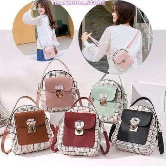 Balo nữ mini, nhỏ chất da chống nước thời trang đi chơi đẹp, xinh, dễ thương, giá rẻ (màu hồng, đen, xanh) - Balo nữ - Balo nu - thanhhoa.store