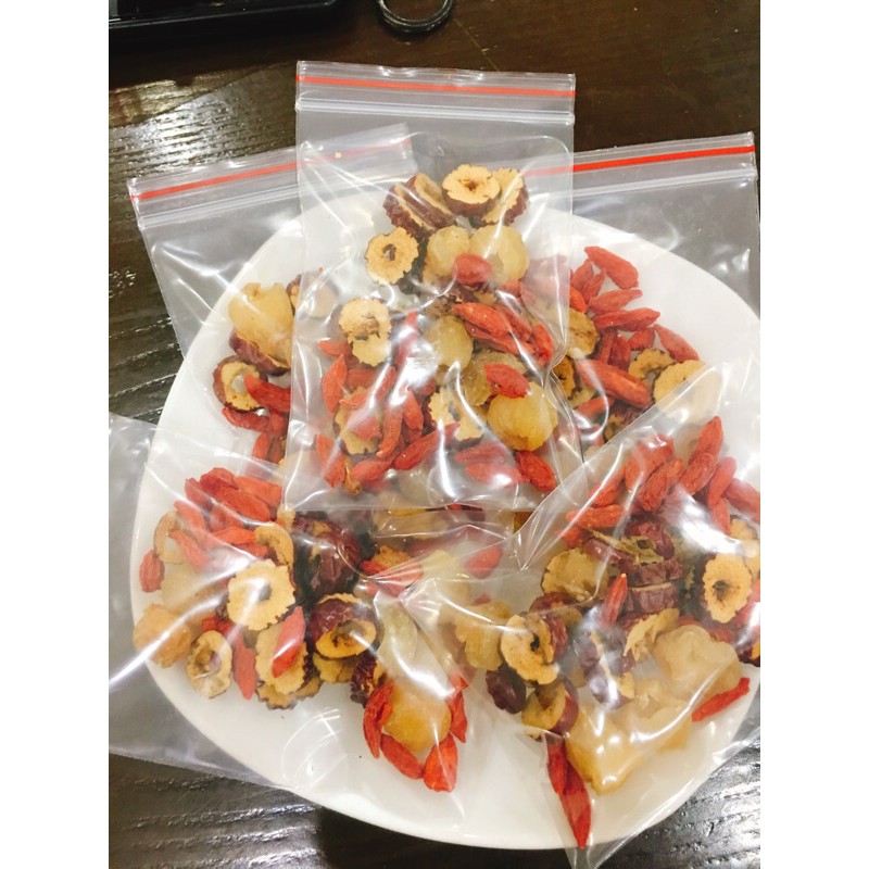 Set 20 gói trà Táo đỏ - Kỳ tử - Long nhãn thơm ngon, bổ dưỡng