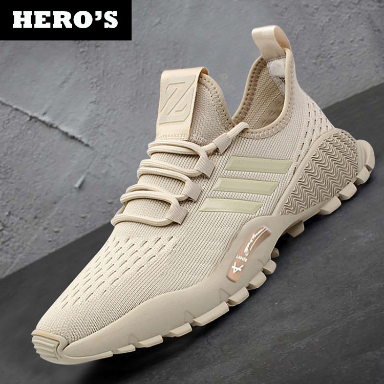 Giày nam thể thao sneaker HERO'S trắng đẹp cổ cao cho học sinh đi học đi làm cao cấp Mã A09T