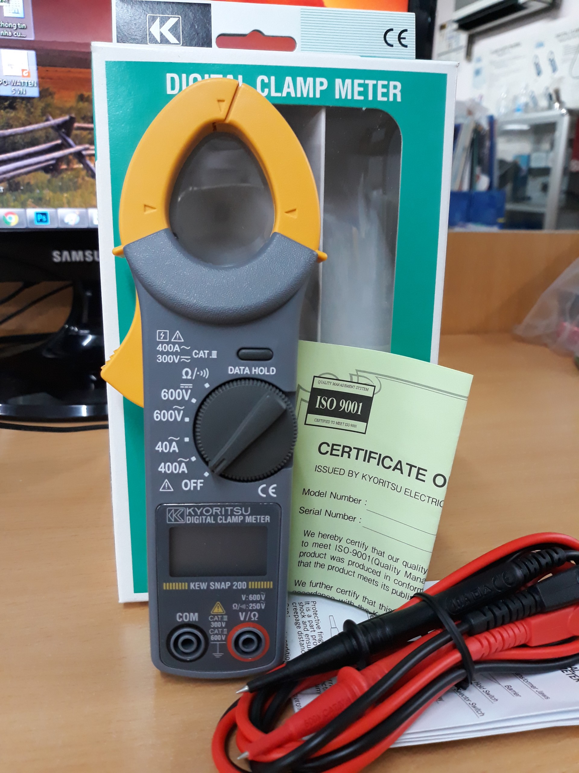 Kewsnap 200 ampe kìm đo dòng ac 400a kyoritsu kewsnap 200/ kt200