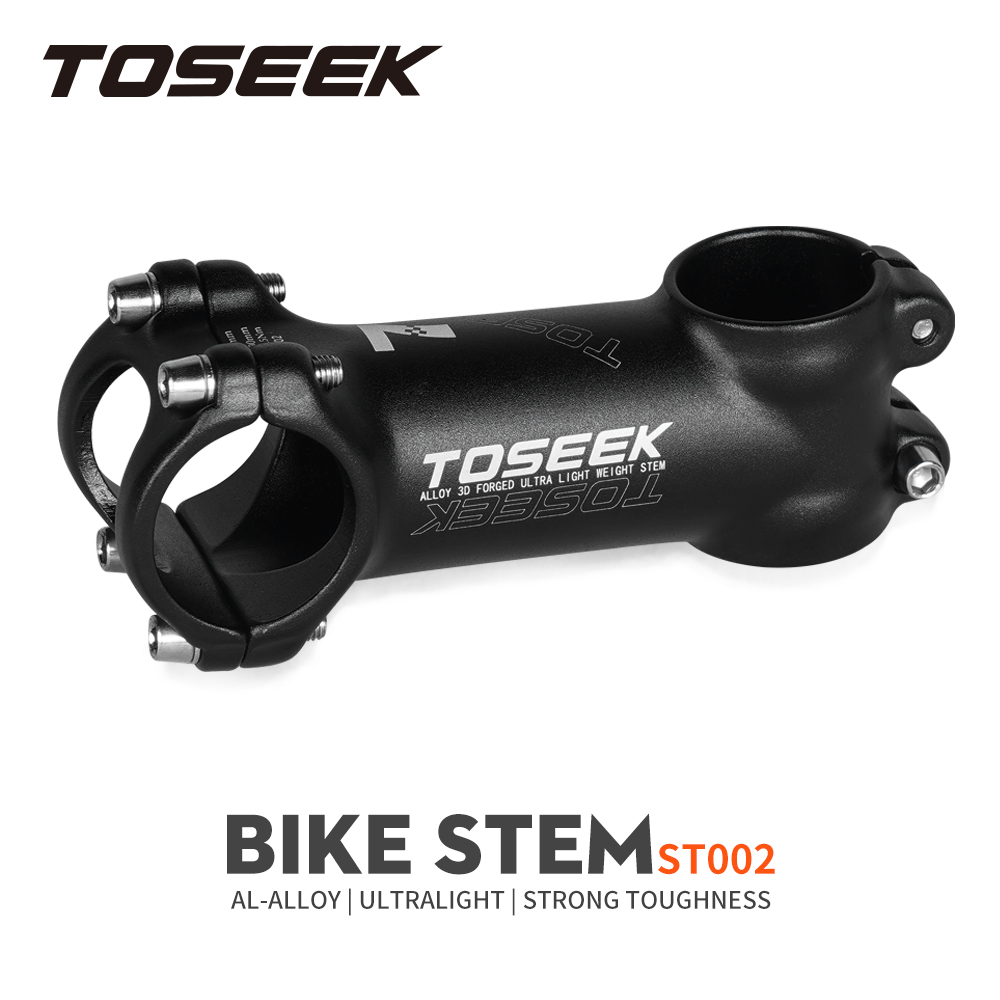 Toseek cod pô tăng xe đạp bằng nhôm phụ tùng xe đạp pô tăng ghi đông xe đạp leo núi siêu nhẹ độ bền cao pô tăng xe đạp leo núi 7/35 độ phụ kiện xe đạp màu đen mờ 31.8mm phụ tùng xe đạp leo núi