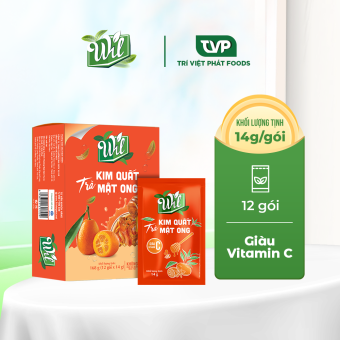 Trà kim quất mật ong wil hòa tan trà tắc mật ong hộp 168g (12 gói x 14g)