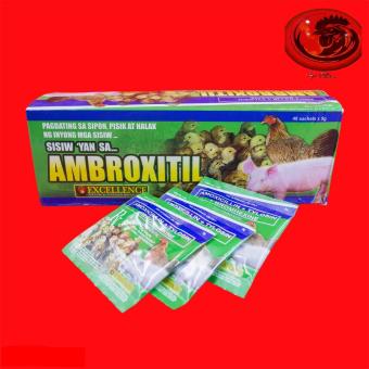 AMBROXITIL ÚM CAO CẤP DÀNH CHO GÀ ĐÁ 1 HỘP 48 GÓI GÓI 5g