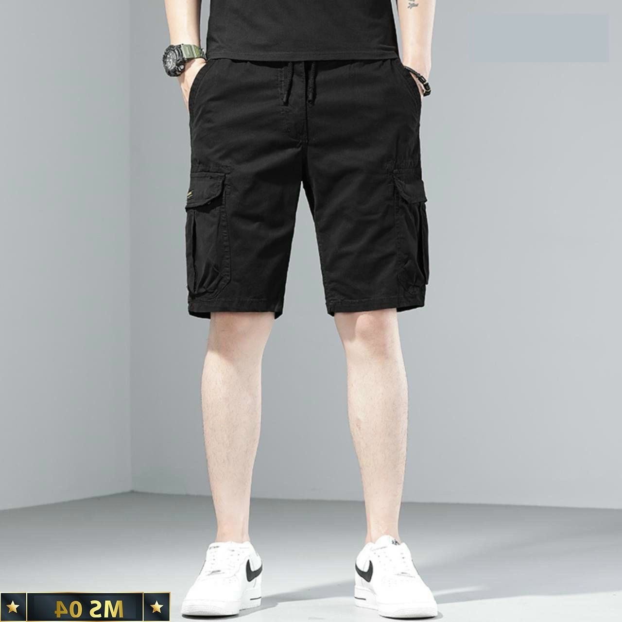 Quần short kaki túi hộp nam cao cấp lunastore86