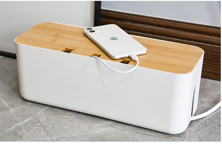 Hộp Đựng Ổ Cắm Điện Gọn Gàng, Chống Rối, Chống Giật, Thiết Kế Tinh Tế