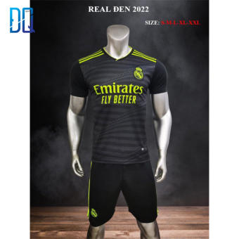 Bộ quần áo đá bóng CLB và ĐT thun lạnh cao cấp Real Marid 2022 đồ đá banh mới nhất