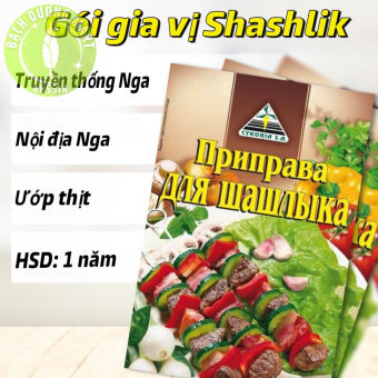 Gia vị nướng thịt Shashlik truyền thống Nga Gói ướp thịt nướng Sa-lúc Sasluc 30g