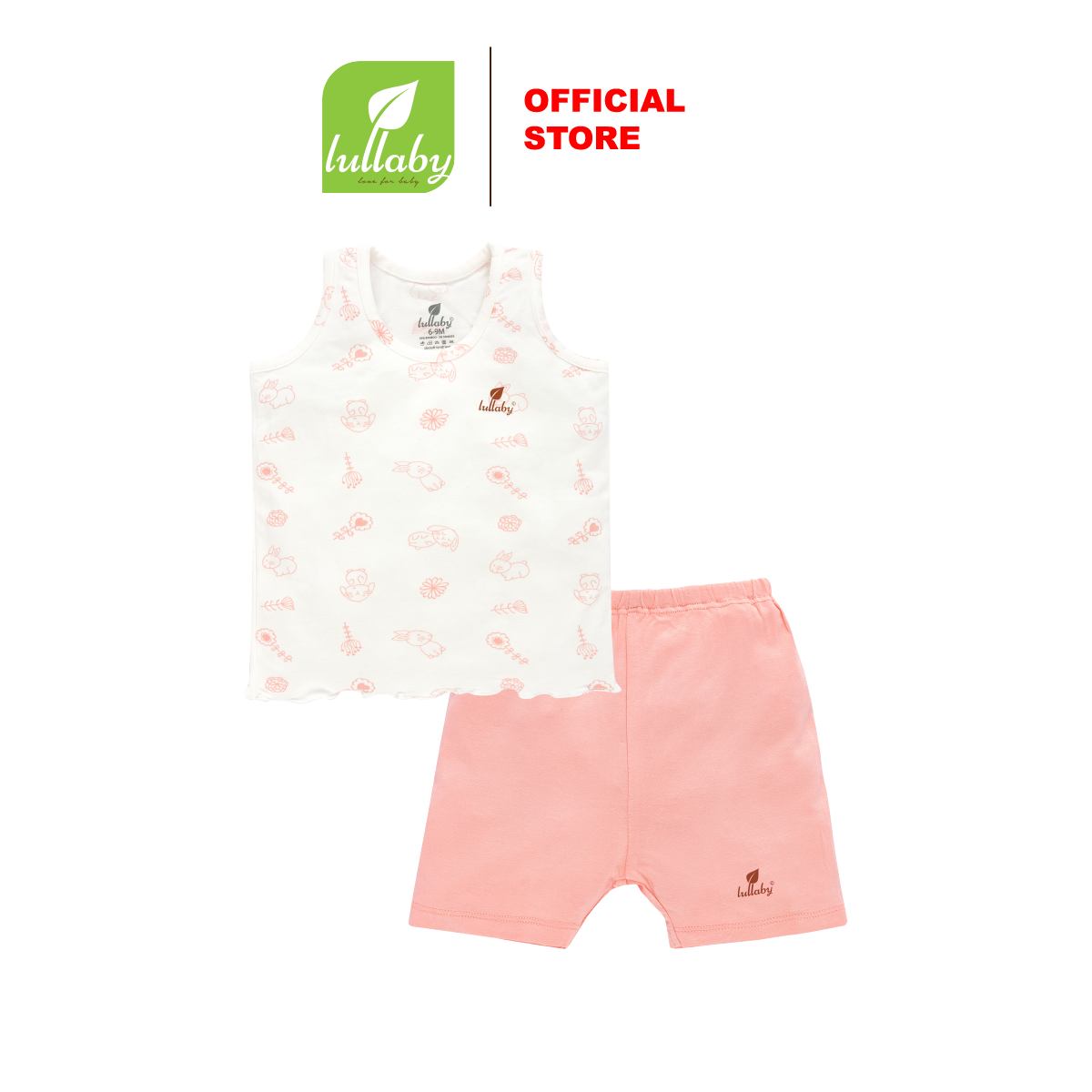 Lullaby - bst slub – hide & seek - bộ quần áo ba lỗ bé gái nh692p