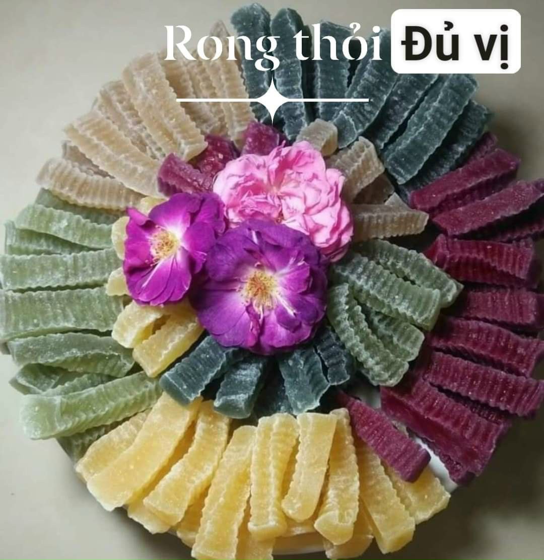 Rong sụn gai dạng thỏi mứt dẻo dẻo, vị biển #tulasi