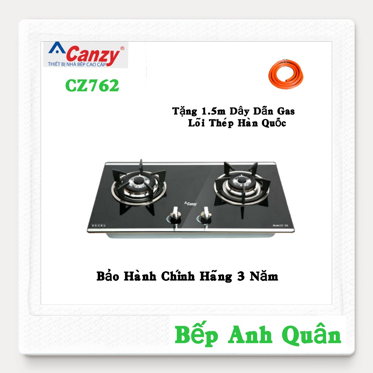 Bếp ga âm cao cấp tự động ngắt gas canzy cz762