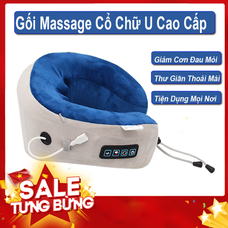 Gối massage cổ - gối massage cổ vai- gối mát sa - mat sa co vai gay - goi massage co vai gay -gối massage cổ vai gáy - gối massage - massage - gối massage hồng ngoại - gối massager cổ vai gáy. mua ngay!