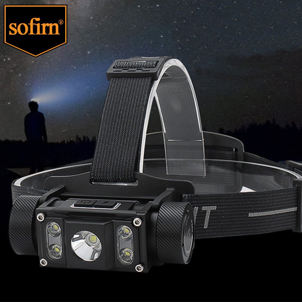 Headlamp-G06 21700 USB-C 1300lm 6000K Đèn Pha LED Sạc Được Với Công Tắc Kép Nam Châm