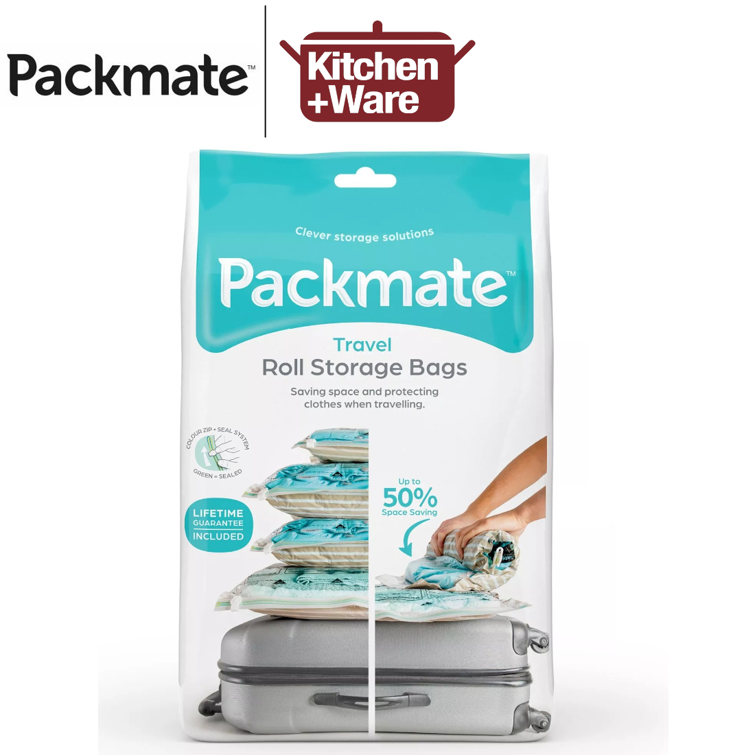 Packmate Flat Vacuum Storage Bags, Extra Large x2