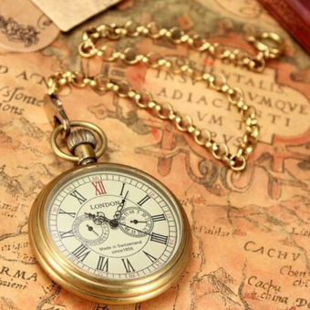 BOKALI 1 Chiếc Đồng Hồ Cơ Bỏ Túi Kiểu Thụy Sĩ 2 Mặt Phụ Kiểu Cổ Mới, Món Quà Của Nam Giới