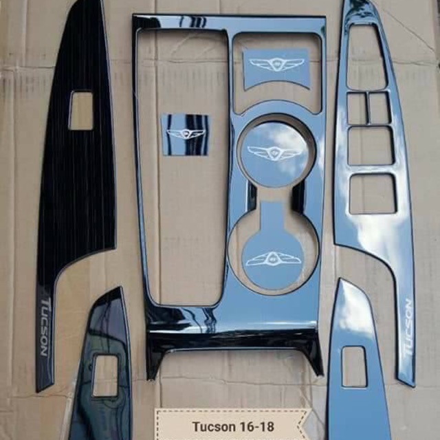Ốp nội thất titan xe tucson 2016- 2021 - hàng cao câp