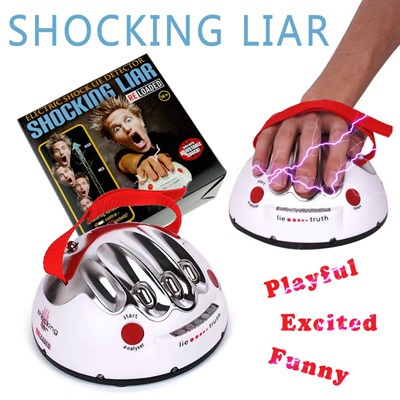 Electric Lie Detector Finger Shock Game Shocking Reaction Toy