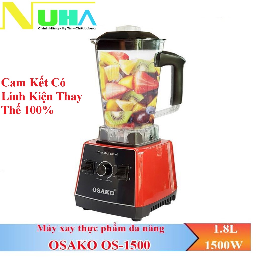 Máy xay sinh tố công nghiệp đa năng OSAKO OS-1500, chuyên sử dụng quán, có Linh kiện thay thế