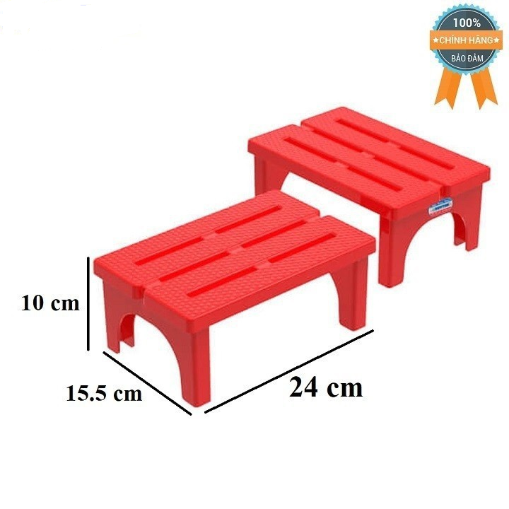 Ghế nhựa nhỏ Kích thước 24.3×16.1×10 cm dùng ngồi, giặt đồ, vệ sinh...