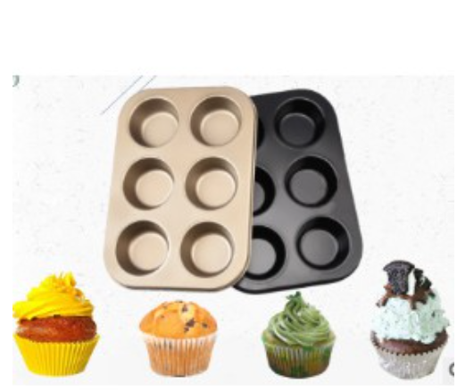 Khuôn cupcake 6 ô chống dính loại tốt