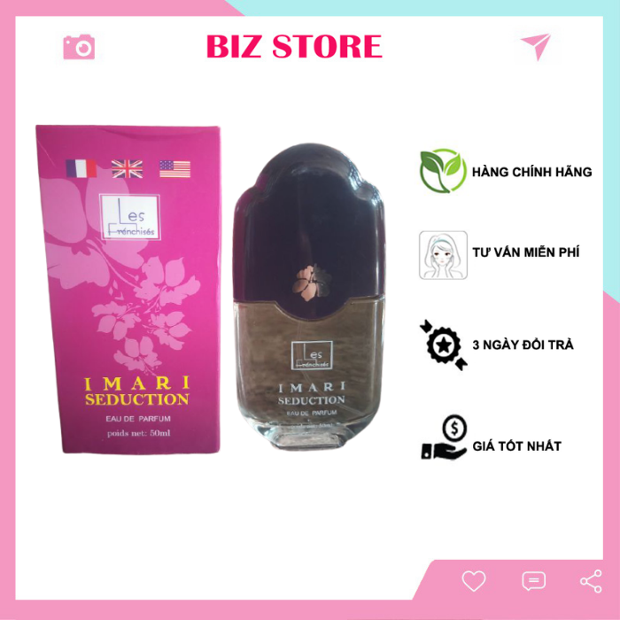 Nước hoa nữ cao cấp Les Frénchise Imari Seduction 50ml, cam kết hàng đúng mô tả, chất lượng đảm bảo an toàn đến sức khỏe người sử dụng