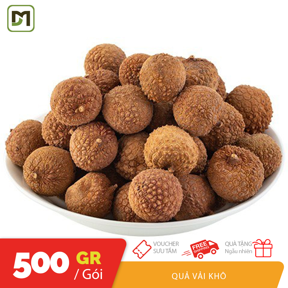 500gr trái vải sấy khô món ăn vặt bổ dưỡng thơm ngon