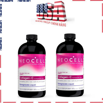 Nước Uống Collagen Lựu NEOCELL Collagen +C Pomegranate Liquid HÀNG MỸ