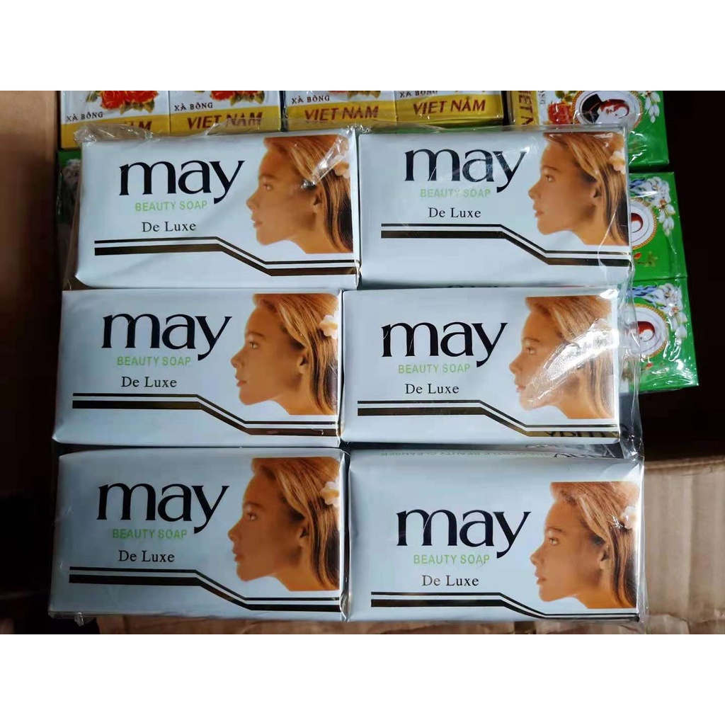 Xà bông cục may sọc vàng + sọc đỏ 130g