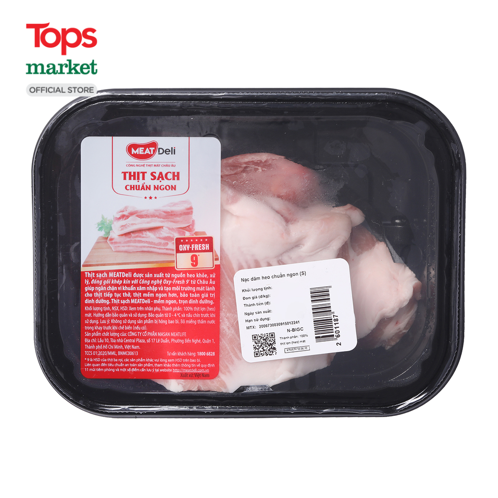 Nạc Dăm Heo Chuẩn Ngon Meat Deli 1Kg
