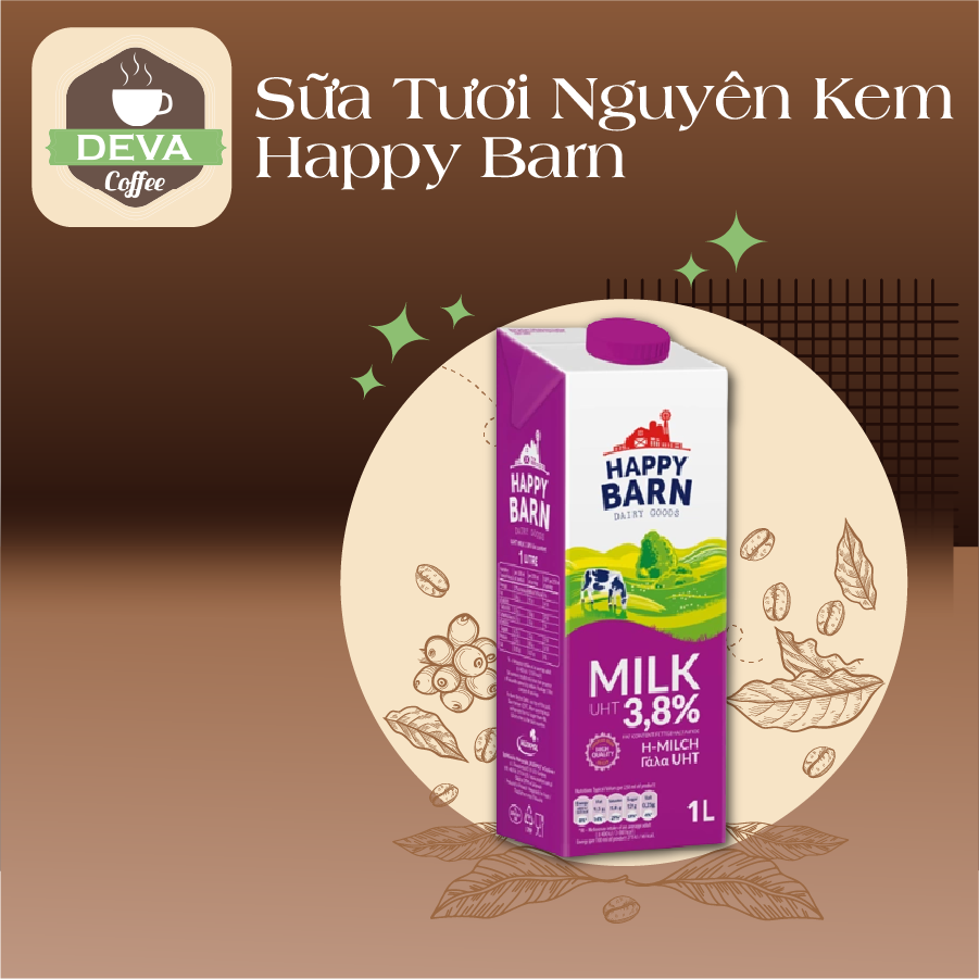 Sữa Tươi Nguyên Kem Happy Barn