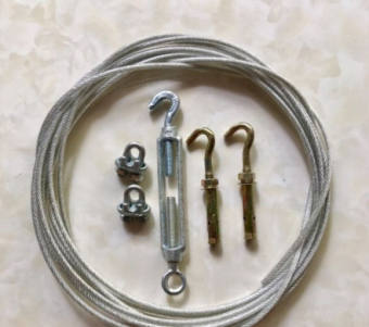 Combo dây phơi quần áo mạ kẽm bọc nhựa chống rỉ sắt - Dây phi 6