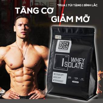 Whey Protein Isolate Body Gold 1Kg - Tặng Bình Lắc