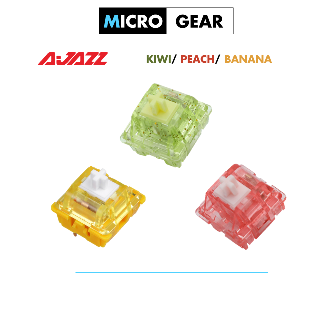 Công tắc phím cơ - Switch Ajazz Diced Fruit - Kiwi | Peach | Banana - Tactile/Linear