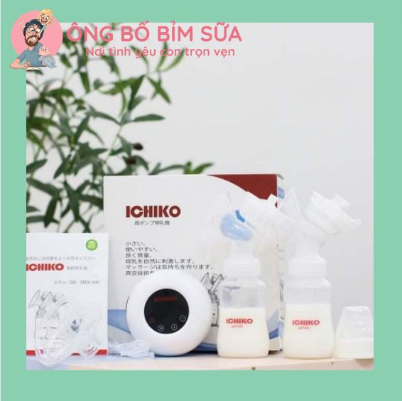 🍒🍒Máy Hút Sữa Điện Đôi ICHIKO Nhật Bản(Massage;Kích sữa;Vắt Kiệt)[Phiên Bản M05 Mới Nhất]