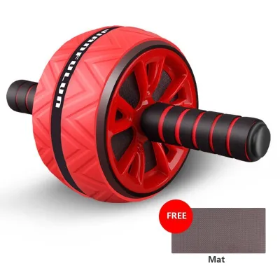 Widened UpgradedAbs Wheel Exercise Gym Roller Abdominal Core Fitness Muscle Trainer Ab Roller + Non-Slip Mat (2)