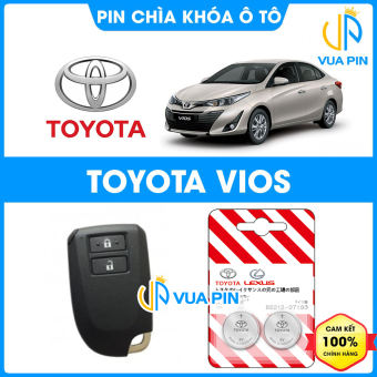 Pin chìa khóa ô tô Toyota Vios chính hãng Toyota sản xuất tại Indonesia 3V Panasonic